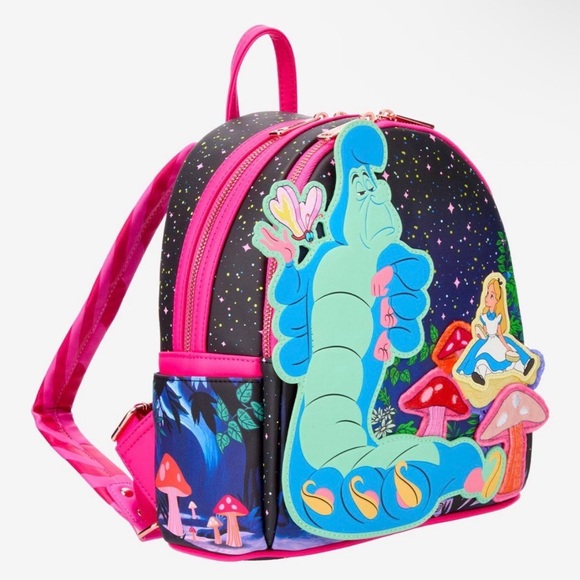 NEW Loungefly Alice in Wonderland Caterpillar Backpack & Matching Wallet main image 6